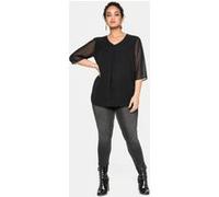 Sheego Tunika im Lagenlook 40 schwarz