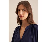 Tunika SEIDENSTICKER "Schwarze Rose", Damen, Gr. 38, blau (marineblau), 88% Modal, 12% Polyester, unifarben, Tuniken (93771126-38) marineblau