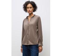 Street One Frauen Velourstunika mit Rüschen in Braun, Gr: 44