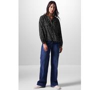 Street One Studio Frauen Loose Fit Raglan-Bluse in Schwarz, Gr: 42