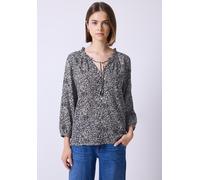 Street One Studio Damen Gemusterte Bluse mit Rüschen