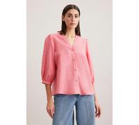 Klassische Bluse SEIDENSTICKER "Schwarze Rose", Damen, Gr. M (38), rosa, 65% Baumwolle 35% Leinen/Flachs, unifarben, oversize, V-Ausschnitt, 3/4-Ärmel, Blusen, Tunika Uni (22231621-38) rosa