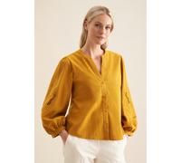 Tunika SEIDENSTICKER "Schwarze Rose", Damen, Gr. 38, gelb, 65% Baumwolle 35% Leinen/Flachs, unifarben, Tuniken (59549430-38) gelb