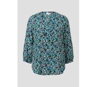 Tunikabluse mit All-over-Print 38 blau|mehrfarbig|schwarz