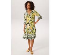 Tunikakleid ANISTON CASUAL, Damen, Gr. 42, N-Gr, grüntöne, weiß, lachs, gelb, apricot, grau, schwarz, jeansblau, Web, Obermaterial: 100% Viskose, Paisley, bedruckt, gemustert, figurumspielend kniefrei