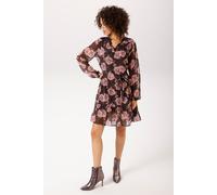 Tunikakleid ANISTON CASUAL, Damen, Gr. 42, N-Gr, rosa (braun, altrosa, malve, hellbraun), Chiffon, Obermaterial: 100% Polyester. Futter: 100% Polyester, bedruckt, geblümt, figurumspielend kniefrei, V-