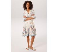 Tunikakleid ANISTON CASUAL, Damen, Gr. 42, N-Gr, wollweiß, hellblau, helltürkis, blau, orange, apricot, pink, rosa, malve, grün, hellgrün, gelb, braun, hellbraun, Web, Obermaterial: 100% Viskose, bedr