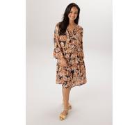 Tunikakleid ANISTON PLUS, Damen, Gr. 54, N-Gr, bunt, Web, Obermaterial: 100% Viskose, Paisley, bedruckt, gemustert, figurumspielend kniebedeckend, V-Ausschnitt, Volant, Kleider, in trendigen Paisleyde