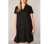 Tunikakleid BASE LEVEL "Yacin", Damen, Gr. 36, N-Gr, schwarz, Web, Obermaterial: 55% Leinen, 45% Viskose, unifarben, gerade knielang, Serafino, Kleider, Sommerkleid mit Leinen (23729028-36) schwarz