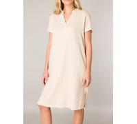 Tunikakleid BASE LEVEL "Yacin", Damen, Gr. 46, N-Gr, Halbarm, Web, beige, Web, Obermaterial: 55% Leinen, 45% Viskose, unifarben, gerade knielang, Serafino, Kleider, Sommerkleid mit Leinen (71261719-46