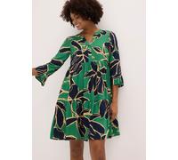 Tunika-Kleid aus fließender Viskose 38