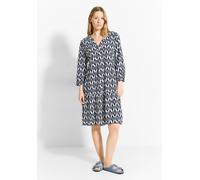 Tunikakleid CECIL, Damen, Gr. XS (36), US-Größen, weiß (vanilleweiß), Stoff, 100% Viskose, bedruckt, gerade knielang, Rundhals, Bündchen, Kleider, knielang (48163216-XS) vanilleweiß