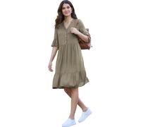 Tunikakleid khaki 46 Viskose
