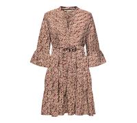 Tunikakleid ONLY "ONLSINA LIFE 3/4 SHORT DRESS NOOS WVN", Damen, Gr. L, N-Gr, spiced apple aop:ethnic paisley, Web, Obermaterial: 100% Polyester, bedruckt, regular fit, V-Ausschnitt, Volant, Kleider, 