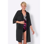 Tunikakleid "Strandbluse", Damen, Gr. 40/42, Normalgrößen, schwarz, 100% Polyester, unifarben, Kleider (90542335-40) schwarz