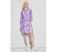 Street One Damen Leinen Kleid mit Print