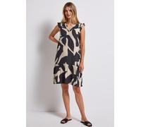 Street One Damen A144500 Gemustertes Tunika-Kleid, Whale Tail Grey, 38