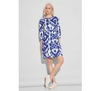 Street One Damen Tunika-Kleid mit Print deep water blue,46
