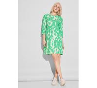 Street One Damen Tunika-Kleid mit Print soft grass green,46