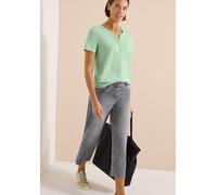 Tunikashirt CECIL, Damen, Gr. M (40), juicy lime, Web, 100% Baumwolle, unifarben, comfort fit normal, ohne Ausschnitt, Bündchen, Shirts, aus reiner Baumwolle (25312106-M) juicy lime
