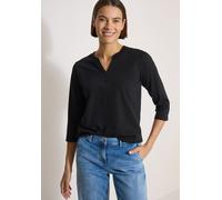 Tunikashirt CECIL, Damen, Gr. S (38), schwarz, Web, 100% Baumwolle, unifarben, comfort fit normal, Rundhals, normaler Saum, Shirts, aus reiner Baumwolle (67079334-S) schwarz