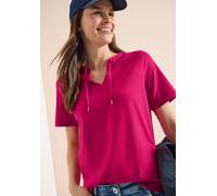 Tunikashirt CECIL, Damen, Gr. XXL (46), beetroot pink, Web, 100% Baumwolle, unifarben, comfort fit normal, Rundhals, abgesteppt, Shirts, im Tunika-Style (73536839-XXL) beetroot pink