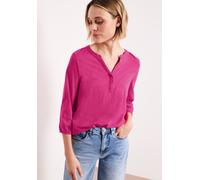 Tunikashirt STREET ONE, Damen, Gr. 42, magenta dream, Web, 100% Baumwolle, unifarben, comfort fit normal, Rundhals, elastischer Bund, Shirts, mit 3/4 Ärmeln (95040109-42) magenta dream