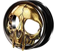 Tunnel Totenkopf Gold Schwarz