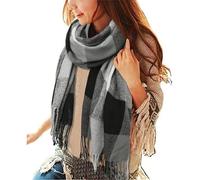 Tuopuda Schal Damen Winter Herbst Oversized Kaschmir Quadratisch Deckenschal Karo Tartan Streifen Plaid Muster Herbstschal Winterschal lange Weich Wraps