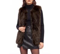 Tuopuda Weste Damen Fleece Warme Ärmellose Jacke Elegante Casual Teddyjacke Leichte Gemütlich Kunstpelz Damenweste Flauschige Modische Übergangsweste mit Taschen