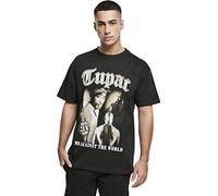 Mister Tee Upscale Tupac MATW Sepia Oversize Tee in Gr. XS in Schwarz