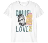 Tupac Shakur Jungen Botupacts005 T-Shirt, weiß, 8 Jahre