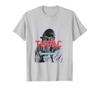 Tupac Shakur Offizielles T-Shirt, Unisex, Weiß, Kurzarm, S, Klassische Passform, 100% Baumwolle, Imported