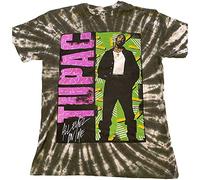 Tupac T-Shirt 2Pac All Eyez On Me Logo new Official Uni Dye Wash Grün, grün, L
