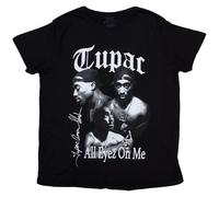 Tupac T Shirt 2PAC All Eyez on Me Logo Nue offiziell Damen Boyfriend Fit L