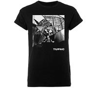 Tupac T Shirt 2PAC Broken Up Logo Nue offiziell Herren Schwarz M