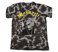 Tupac T Shirt 2PAC Makaveli Logo Nue offiziell Unisex Acid Wash Grau M