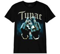 Tupac T-Shirt Unisex Kinder All Eyes on ME, Referenz: BOTUPACTS008, Schwarz, Größe 6 Jahre, Schwarz, 6 Jahre