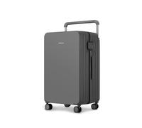 TUPLUS Koffer Trolleys Leicht PC Reisekoffer mit 4 Rollen Hartschalenkoffer ABS Rahmen Rollkoffer Reißverschluss,Impression Classic Plus,79m-113L,GRAU