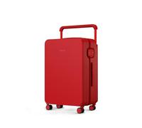 TUPLUS Koffer Trolleys Leicht Reisekoffer mit 4 Rollen Hartschalenkoffer PC Rollkoffer Reißverschluss TSA-Schloss,Impression Classic Serie,67.5cm-61L,Rot
