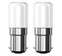 Tupolife Nähmaschinenlampe 2W 220V/240V Bajonett B15D LED Warmweiß 3000K ersetzt Nähmaschine Glühbirne 240V 10W 15W 20W Halogenlampen, B15 Bajonettfassung Nicht Dimmbar Leuchtmittel, 2 Stück