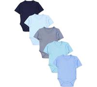 TupTam Baby Body Kurzarm Jungen - Wickelbody Kurzarm aus Baumwolle im 5er Set - OEKO-TEX Zertifiziert, Farbe: Farbenmix 10, Größe: 68