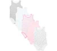 TupTam Baby Body Mädchen 5er Pack - Ärmelloser Body Baby aus Baumwolle, Ideal als Unterwäsche oder im Sommer, Farbe: Farbenmix 4, Kinder Größe: 92