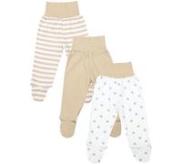 TupTam Baby Jungen Hose mit Fuß 3er Pack Baumwolle Komfortbund