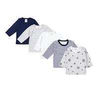 TupTam Baby Jungen Langarmshirt Gestreift 5er Set, Farbe: Mehrfarbig 6, Größe: 104