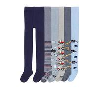 TupTam Baby Jungen Strickstrumpfhose 6er Pack, Farbe: Farbenmix 13, Größe: 116-122