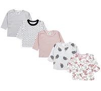 TupTam Baby Mädchen Langarmshirt 5er Set, Farbe: Farbenmix 3, Größe: 80