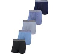 TupTam Boxershorts - Kinder Boxershorts Unterwäsche, Unterhosen im 10er oder 5er Pack, Farbe: 5er Pack Schwarz Grau Blau, Größe: 140-146