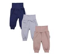 TupTam Pumphose Baby Jungen 3er Pack - Bequeme Baby Hosen Jungen aus Baumwolle mit Bund und Fußbündchen