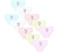 TupTam Unterhosen Mädchen 10er Pack Größe 92-170 - Bequeme Unterwäsche für Mädchen aus Baumwolle, Farbe: Einhorn Blau Graphite Grau Rosa, Größe: 92-98